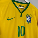 2014/15 BRAZIL NEYMAR #10 HOME SHIRT (M) NIKE