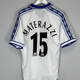 1998/99 EVERTON MATERAZZI #15 AWAY SHIRT (L) UMBRO