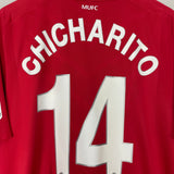 2010/11 MANCHESTER UNITED CHICHARITO #14 HOME SHIRT (XL) NIKE