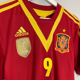 2012/13 SPAIN TORRES #9 CONFEDERATIONS CUP HOME SHIRT (M) ADIDAS