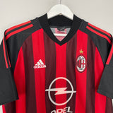 2002/03 AC MILAN MALDINI #3 HOME SHIRT (M) ADIDAS