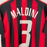 2002/03 AC MILAN MALDINI #3 HOME SHIRT (M) ADIDAS