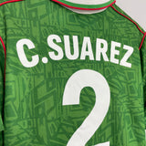 1994 MEXICO SUAREZ #4 HOME SHIRT (L) UMBRO