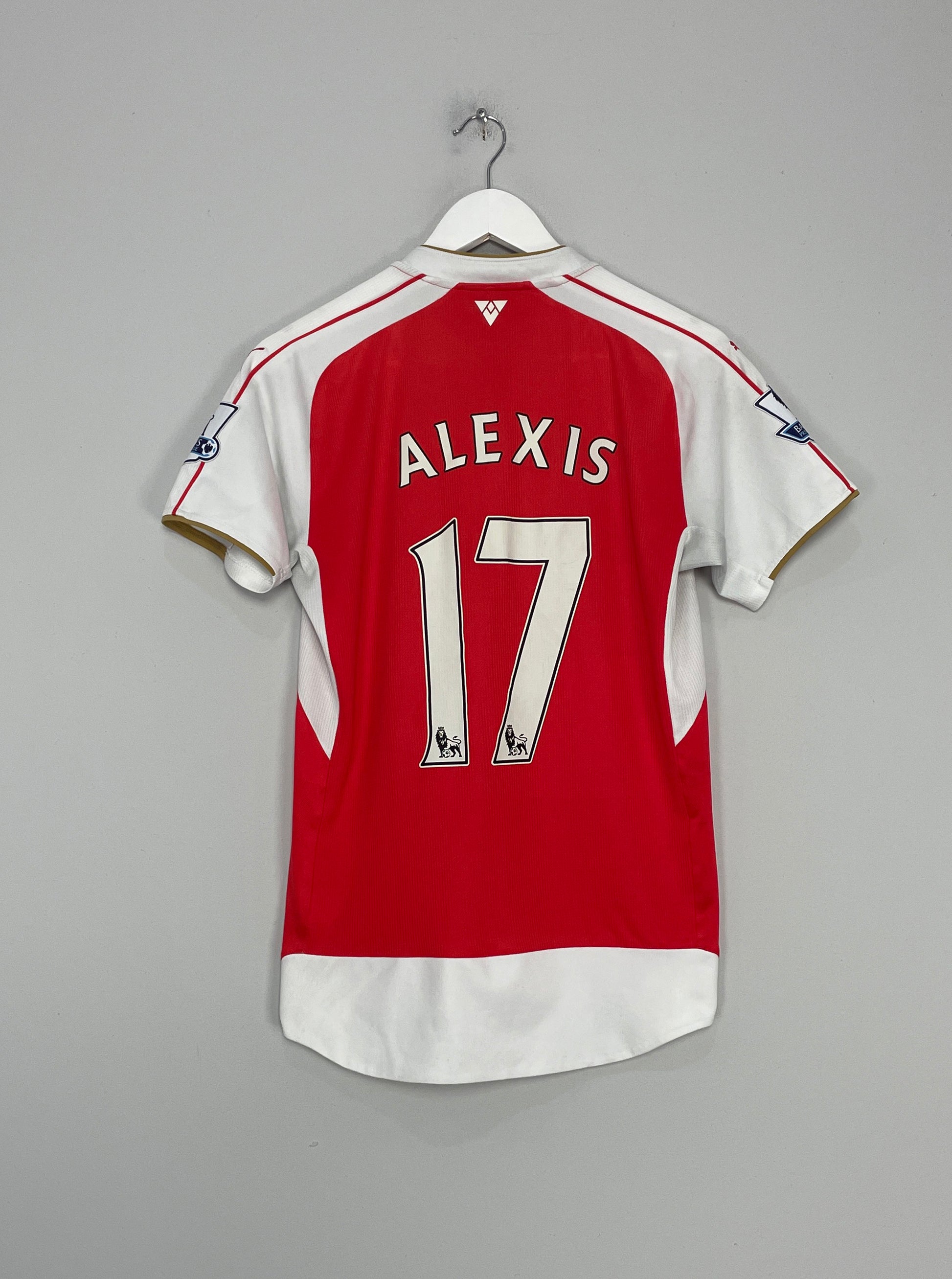 Women's 17 Alexis Sanchez Arsenal FC Jersey - 14/15 England Football Club  Puma Replica Red Home