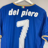 2008/09 ITALY DEL PIERO #7 HOME SHIRT (L) PUMA