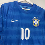 2014/15 BRAZIL NEYMAR #10 *PLAYER ISSUE* AWAY SHIRT (L) NIKE