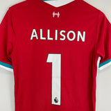 2020/21 LIVERPOOL ALLISON #1 HOME SHIRT (S) NIKE