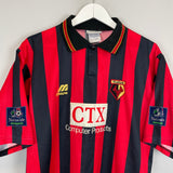 1996/98 WATFORD AWAY SHIRT (XL) MIZUNO