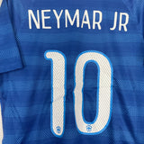 2014/15 BRAZIL NEYMAR #10 *PLAYER ISSUE* AWAY SHIRT (L) NIKE