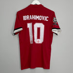 2017/18 MANCHESTER UNITED IBRAHIMOVIC #10 C/L HOME SHIRT (M) ADIDAS