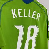 2009 SEATTLE SOUNDERS KELLER #18 HOME SHIRT (M) ADIDAS