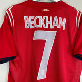 2004/06 ENGLAND BECKHAM #7 AWAY SHIRT (M) UMBRO