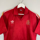 1981 SPAIN #6 *PLAYER ISSUE* HOME SHIRT (L) ADIDAS