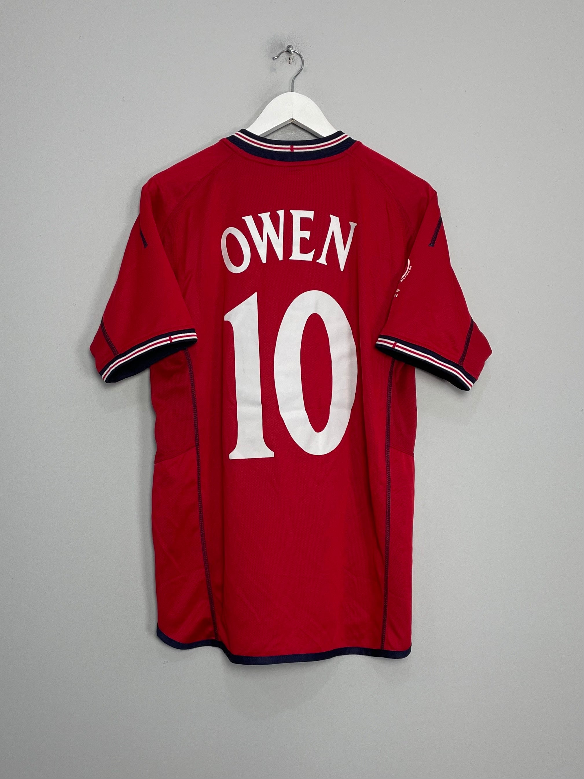 2002/04 ENGLAND OWEN #10 AWAY SHIRT (L) UMBRO