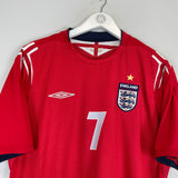 2004/06 ENGLAND BECKHAM #7 AWAY SHIRT (L) UMBRO