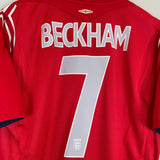 2004/06 ENGLAND BECKHAM #7 AWAY SHIRT (L) UMBRO