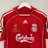 2006/07 LIVERPOOL GERRARD #8 C/L FINAL HOME SHIRT (M) ADIDAS