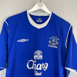 2004/05 EVERTON HIBBERT #22 HOME SHIRT (XL) PUMA