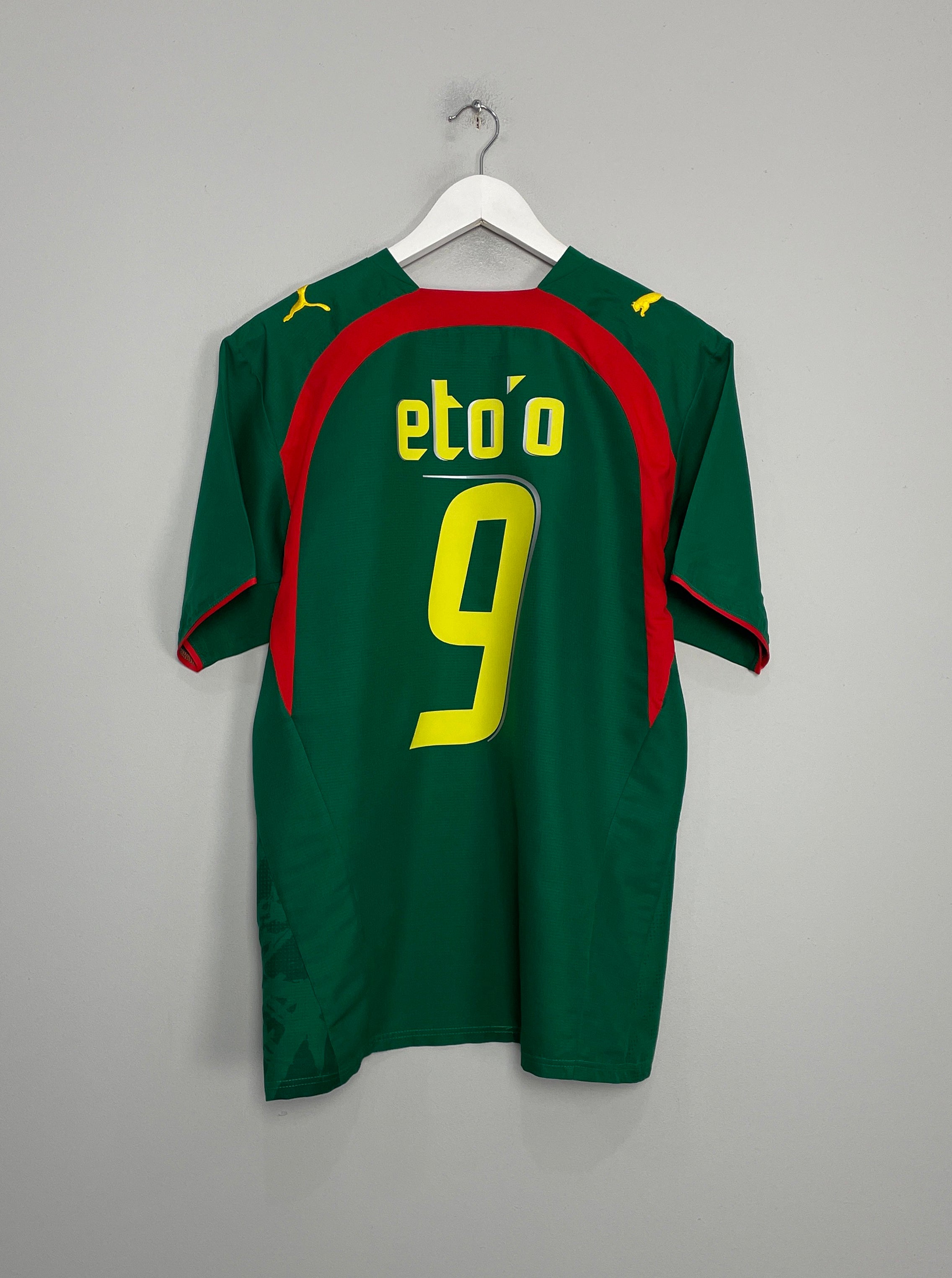 2006/07 CAMEROON ETO'O #9 HOME SHIRT (M) PUMA