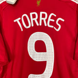 2008/10 LIVERPOOL TORRES #9 *BNWT* HOME SHIRT (L) ADIDAS