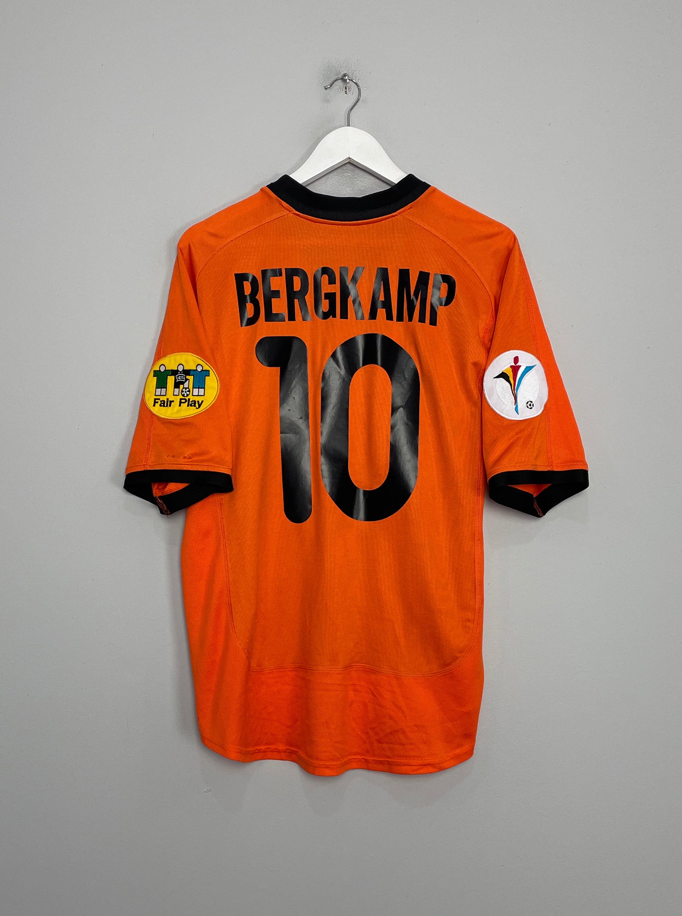 2000/02 NETHERLANDS BERGKAMP #10 HOME SHIRT (XL) NIKE