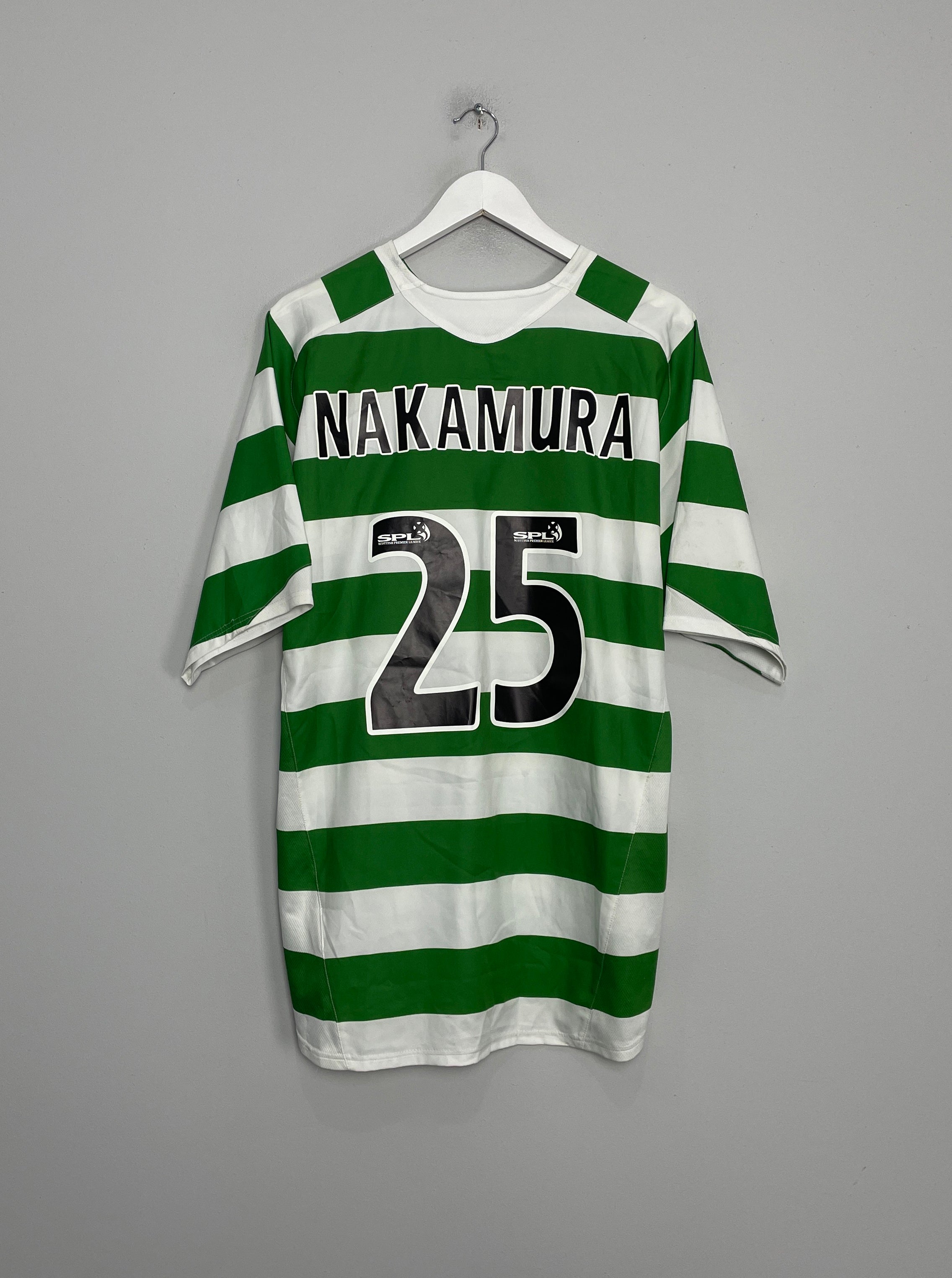 2005/07 CELTIC NAKAMURA #25 HOME SHIRT (XL) NIKE