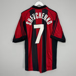 Image of the AC Milan Shevchenko shirt from the 1998/99 season