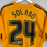 2010/11 HULL CITY SOLANO #44 HOME SHIRT (L) ADIDAS