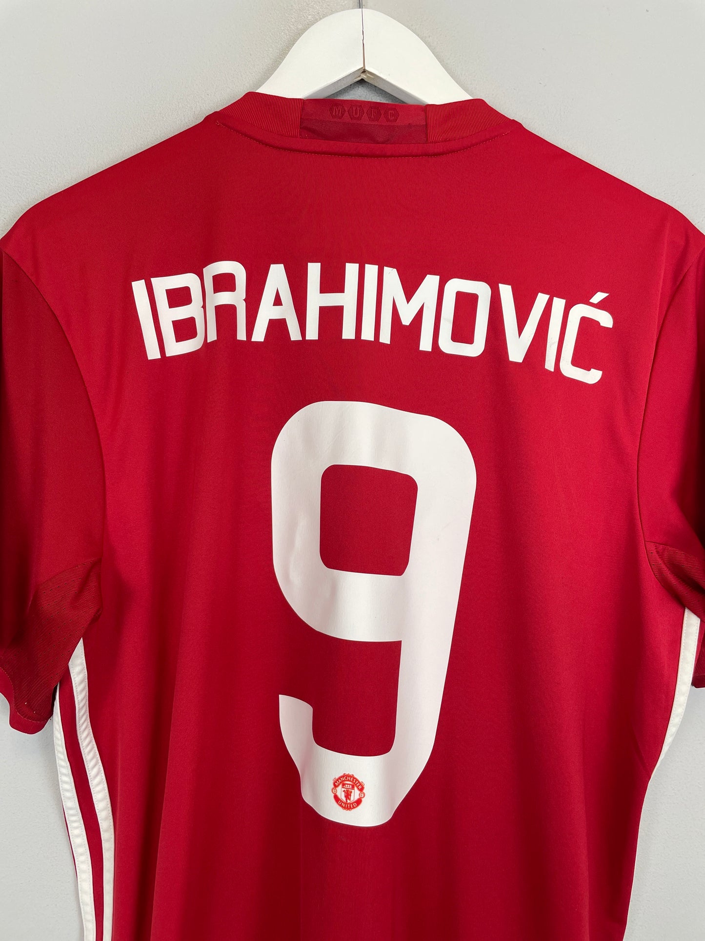 2016/17 MANCHESTER UNITED IBRAHIMOVIC #9 HOME SHIRT (L) ADIDAS