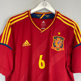 2012/13 SPAIN A.INIESTA #6 HOME SHIRT (XL) ADIDAS