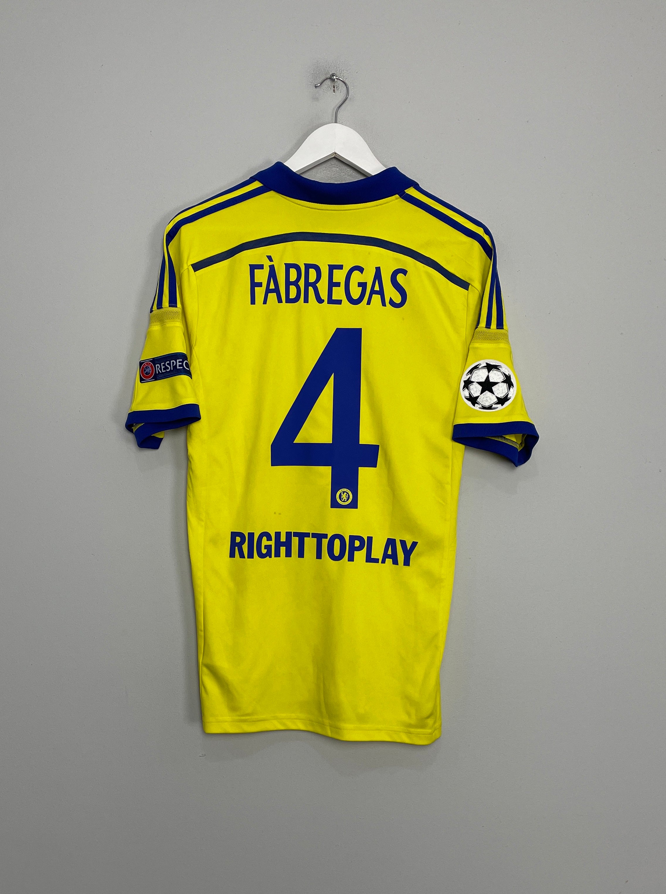 2014/15 CHELSEA FABREGAS #4 C/L AWAY SHIRT (M) ADIDAS