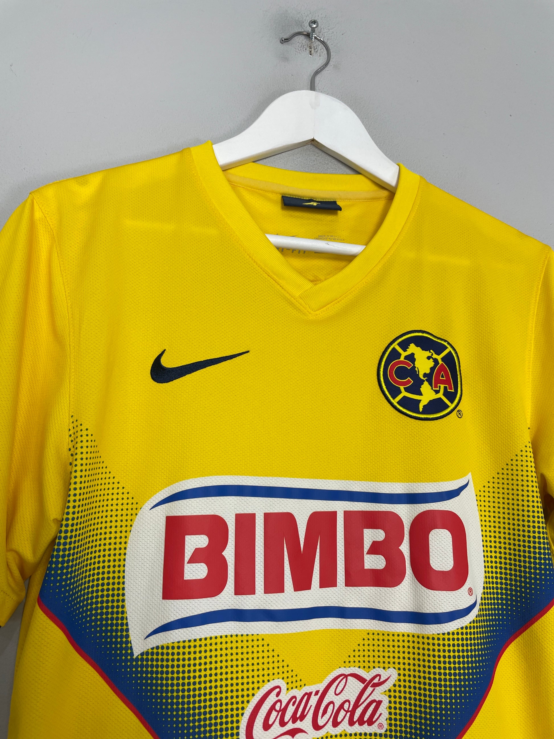 Nike FIT Dry Club America Soccer Jersey Coca Cola Bimbo Corona Men's  Size M Blue