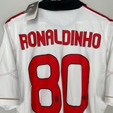 2010/11 AC MILAN RONALDINHO #80 *BNWT* AWAY SHIRT (L) ADIDAS