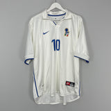 1997/98 ITALY DEL PIERO #10 AWAY SHIRT (XL) NIKE