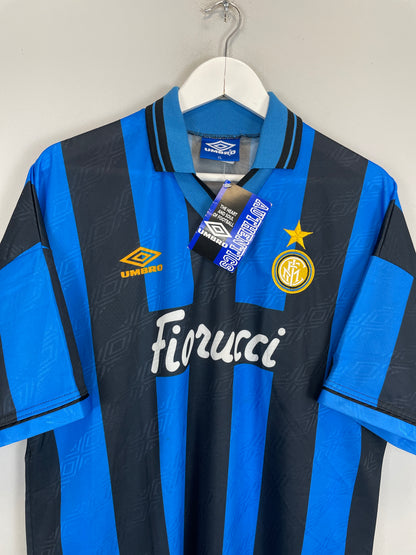 1994/95 INTER MILAN *BNWT* HOME SHIRT (XL) UMBRO