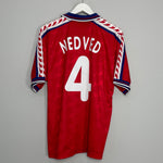 1996/98 CZECH REPUBLIC NEDVED #4 HOME SHIRT (L) PUMA