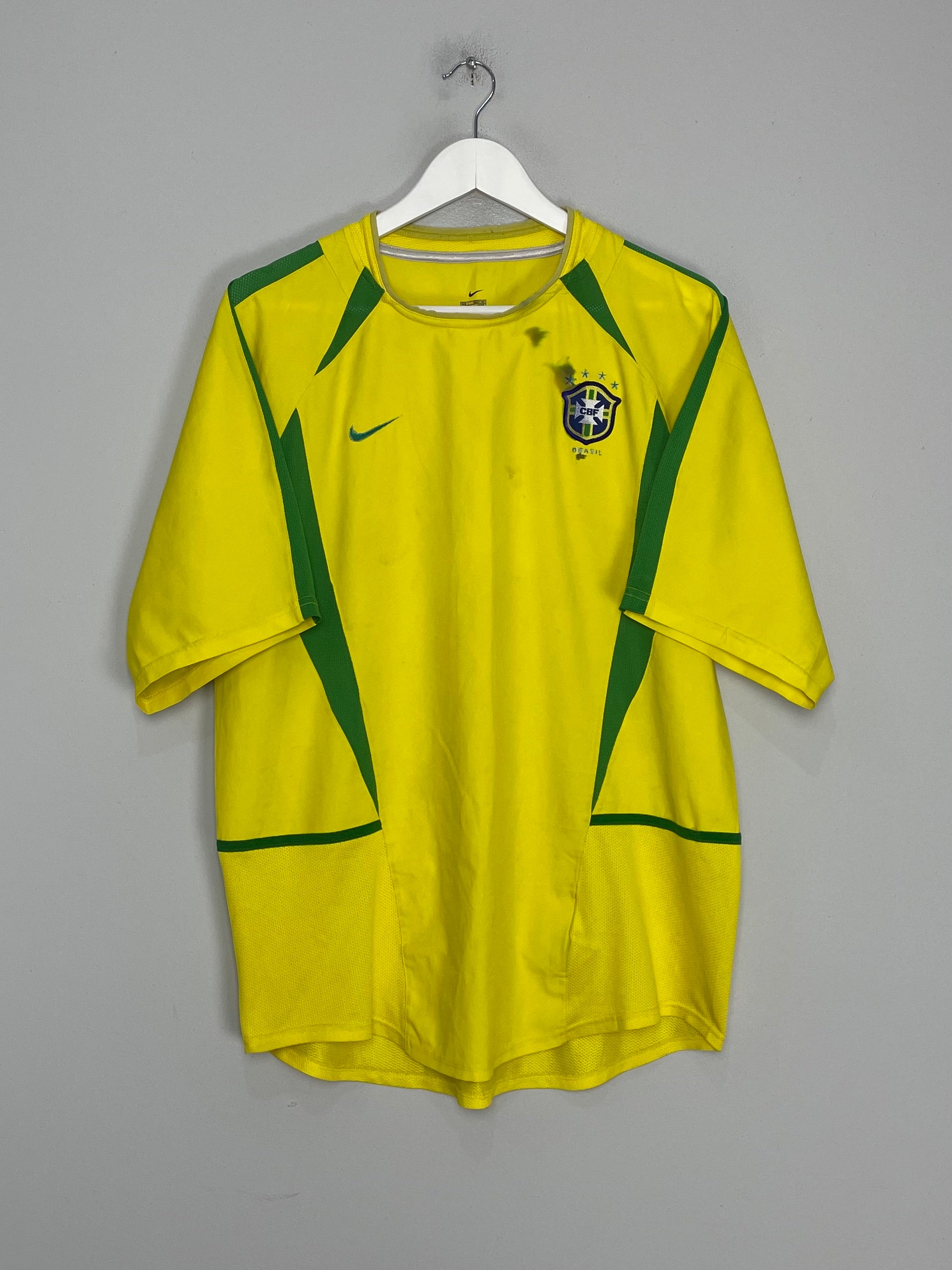 2002/04 BRAZIL HOME SHIRT (L) NIKE