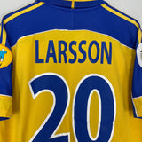 2000/02 SWEDEN LARSSON #20 HOME SHIRT (L) ADIDAS