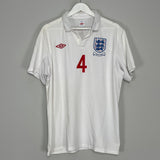 2010/11 ENGLAND GERRARD #4 HOME SHIRT (XL) UMBRO