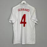 2010/11 ENGLAND GERRARD #4 HOME SHIRT (XL) UMBRO