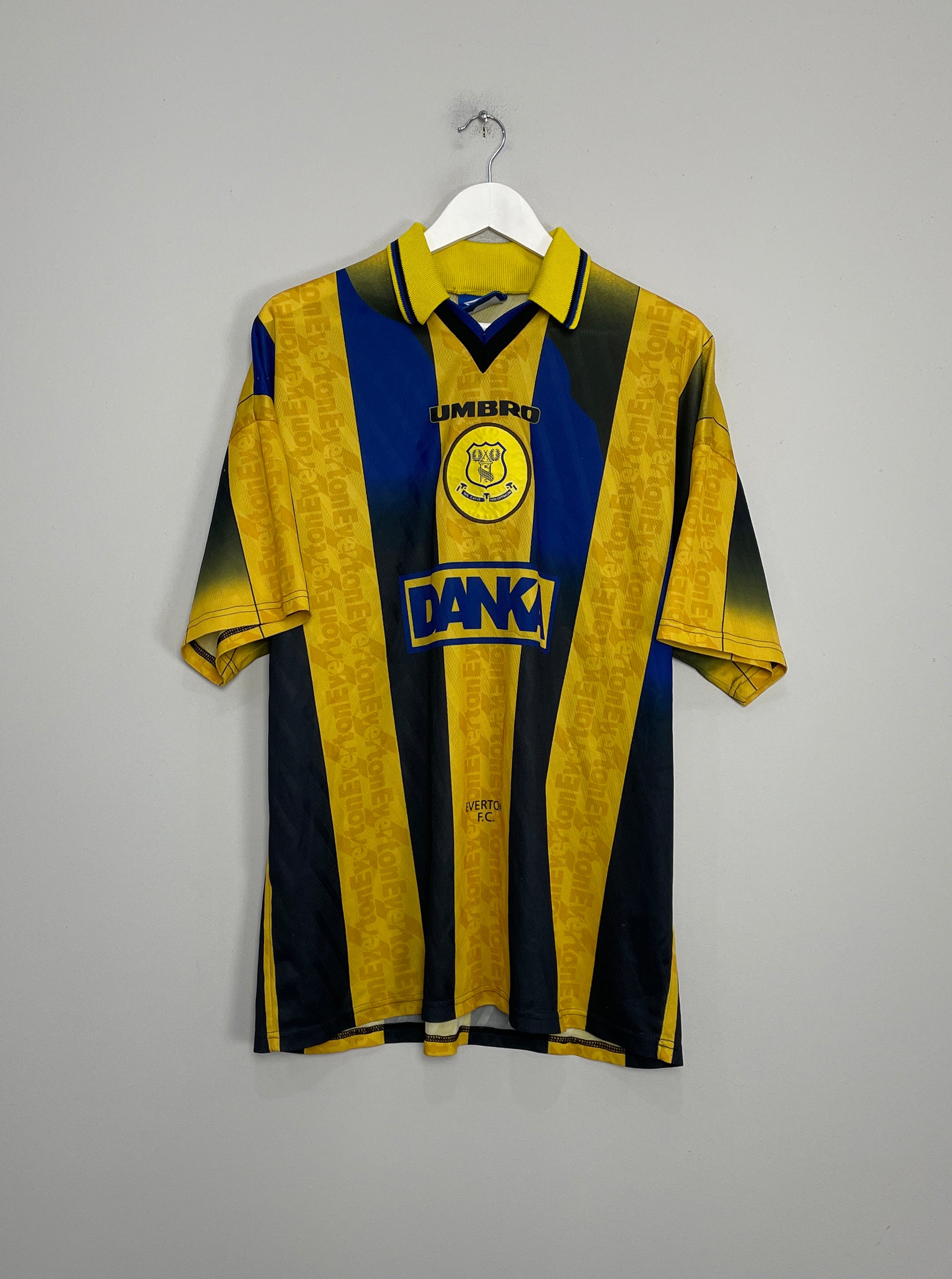 1996/98 EVERTON AWAY SHIRT (XL) UMBRO