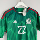 2022/23 MEXICO LOZANO #22 *DAY OF THE DEAD* BNWT HOME SHIRT (MULTIPLE SIZES) ADIDAS