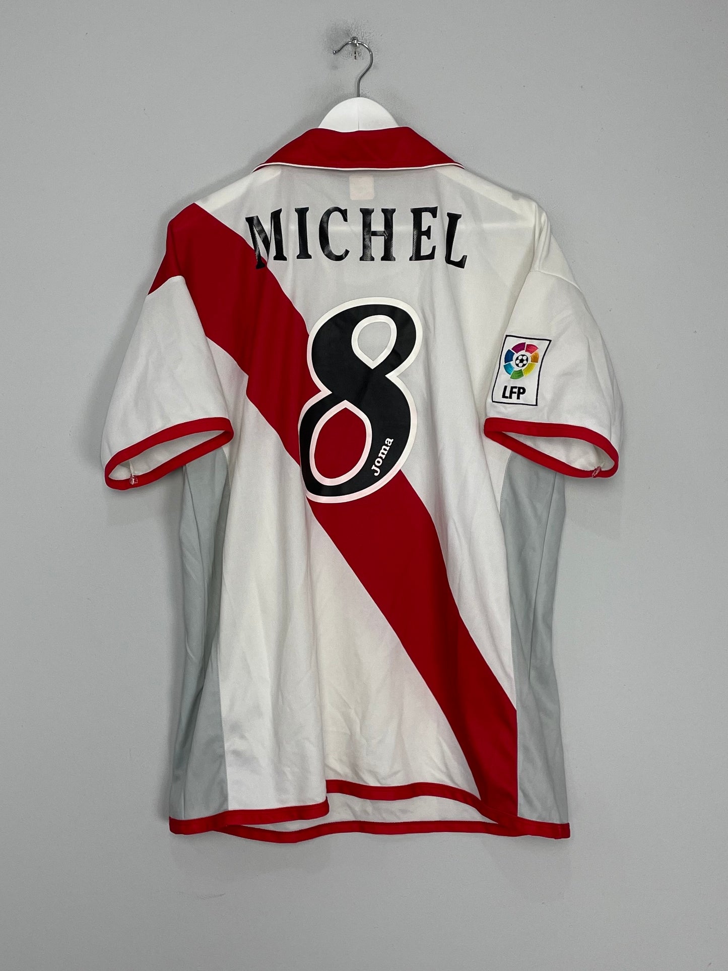 2004/05 RAYO VALLECANO MICHEL #8 HOME SHIRT (XL) JOMA