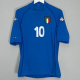 2002 ITALY DEL PIERO #10 HOME SHIRT (L) KAPPA