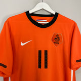 2010/11 NETHERLANDS ROBBEN #11 HOME SHIRT (L) NIKE