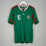 2010 MEXICO C.BLANCO #10 HOME SHIRT (L) ADIDAS