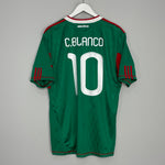 2010 MEXICO C.BLANCO #10 HOME SHIRT (L) ADIDAS