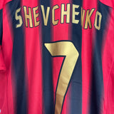 2004/05 AC MILAN SHEVCHENKO #7 HOME SHIRT (M) ADIDAS