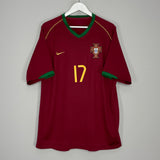 2006/08 PORTUGAL C.RONALDO #17 HOME SHIRT (XL) NIKE