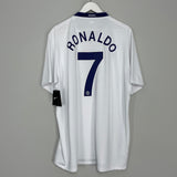 2008/09 MANCHESTER UNITED RONALDO #7 AWAY SHIRT (XXL) NIKE